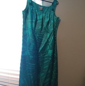 Ann Taylor turquoise sleeveless dress